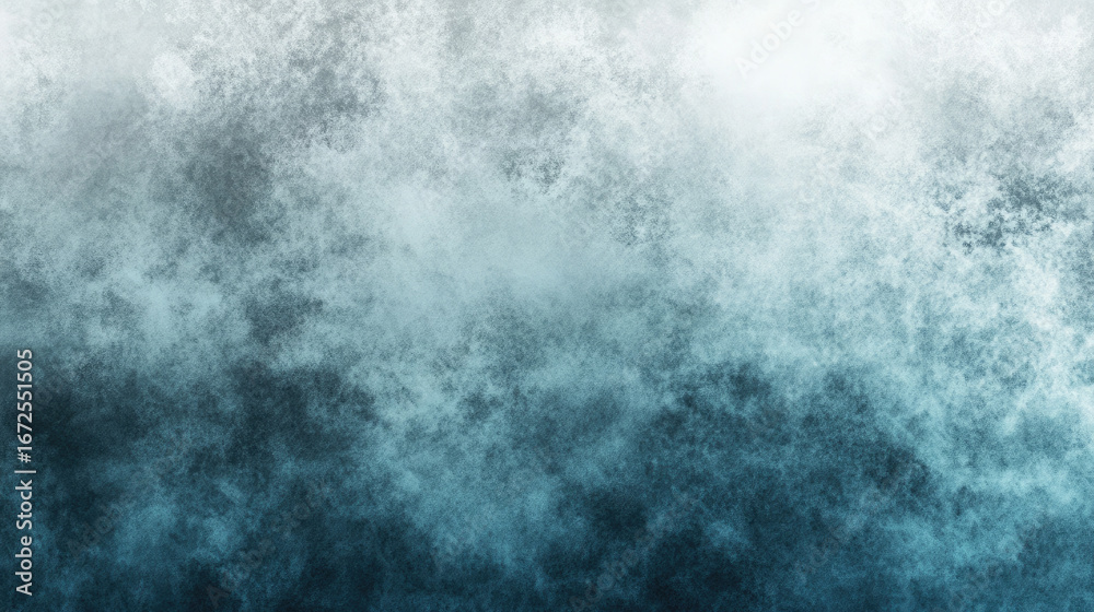 Obraz premium Gradient Mist Texture with Turbulent Blue and White Atmospheric Layers