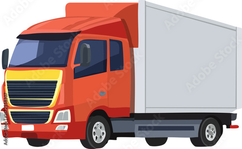 truck isolated on white