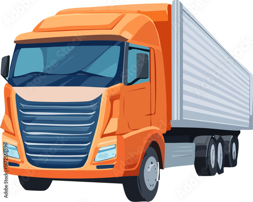 truck isolated on white