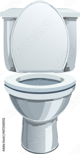toilet bowl isolated on white