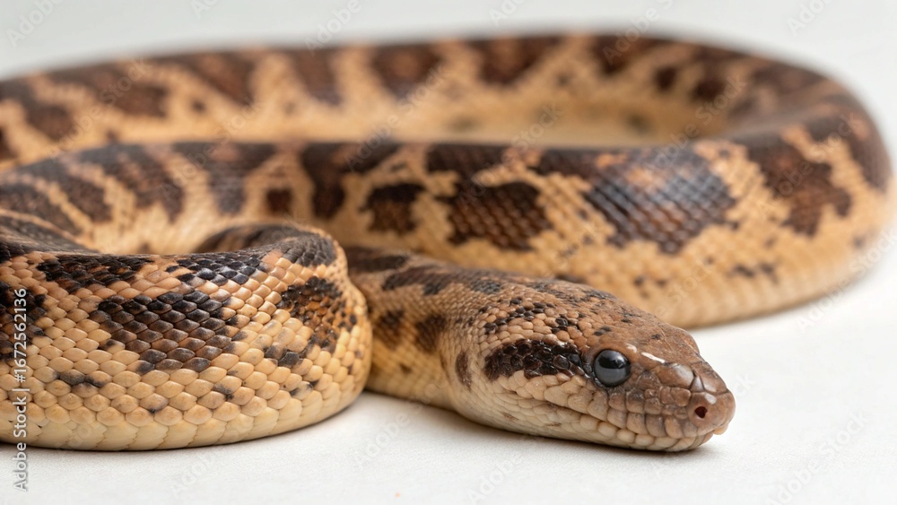 Obraz premium Kenyan Sand Boa on studio background