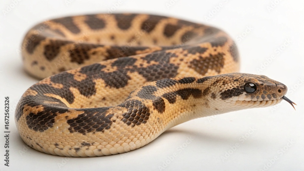 Obraz premium Kenyan Sand Boa on studio background