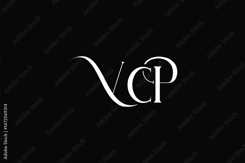 Obraz premium Initial VCP creative letter logo design. Elegant Monogram Logo Design with Decorative Elements and Typography