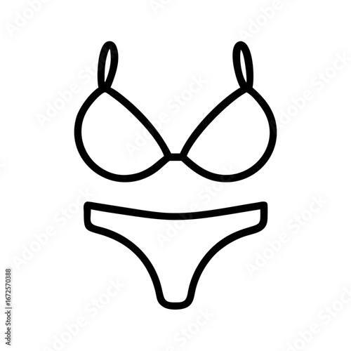 Find the perfect bikini swimwear summer beach vacation outfit vector illustration design