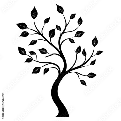 A timeless design featuring a simple tree silhouette with lush foliage, the Tree of Life represents the concepts of growth, resilience, and the interconnectedness of life, making it an ideal choice