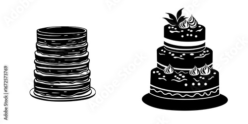 Pancakes with Cherry Topping: The Epitome of a Sweet Treat Icon