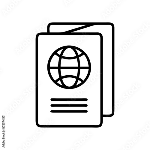 Passport document identification travel id citizenship international visa immigration form