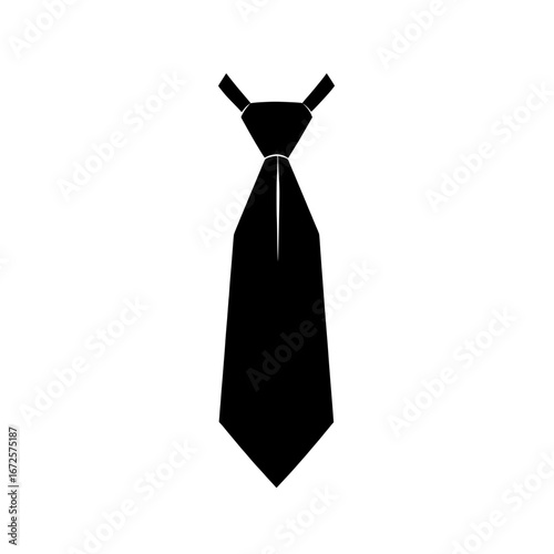 A simple and stylish icon of a striped tie, known as the Striped Tie Icon, is perfectly suited for use in presentations, web design, and branding, as it embodies the qualities of professionalism,