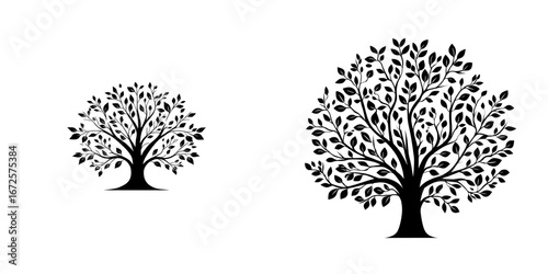 The Tree of Life Logo features an elegant and symbolic black and white illustration of a tree, ideal for representing growth, nature, family, or community
