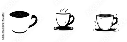 The Hot Coffee Mug Icon is a straightforward yet expressive symbol of a steaming coffee mug, ideal for use on menus, websites, and applications associated with cafes, coffee shops, or warm