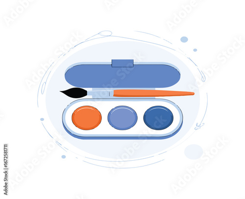 Vector illustration of a set of transport vehicles including a steam locomotive, train, and delivery trucks