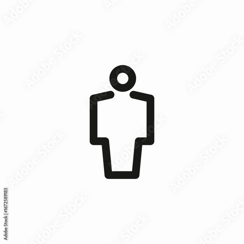 male figure icon sign vector