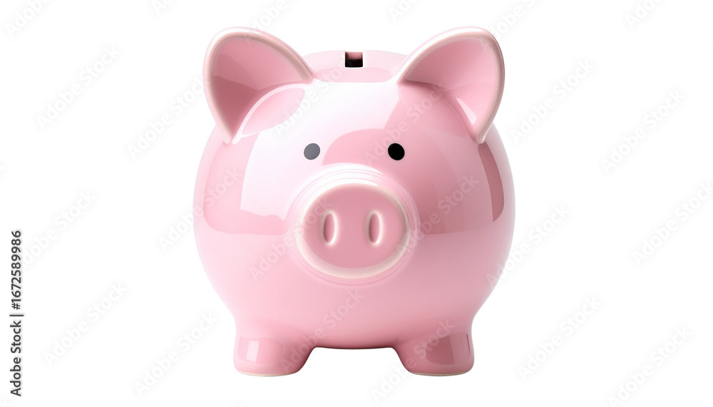 Obraz premium Piggy Bank PNG, Pink Coin Saver, Transparent Background, Money Savings and Finance Symbol
