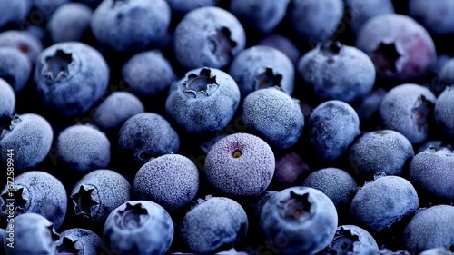 Close-up shot of fresh and healthy blueberries, perfect for a healthy lifestyle concept  video