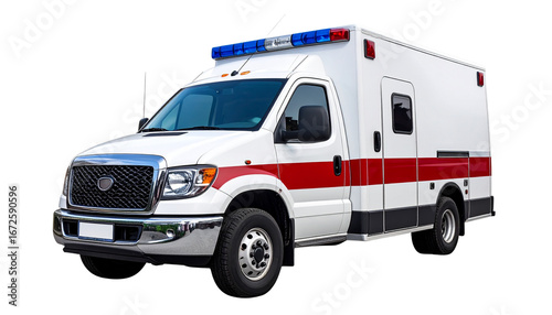 Ambulance PNG, Emergency Medical Vehicle, Transparent Background, Healthcare and Rescue Transport