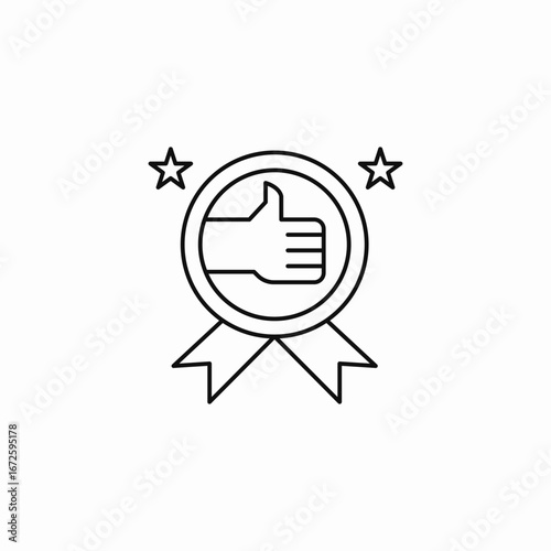 top quality badge icon sign vector