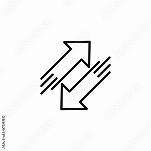 transfer arrowa icon sign vector