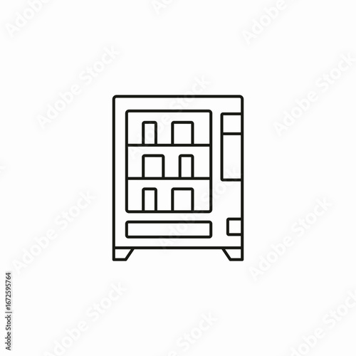 vending machine icon sign vector