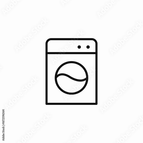 washing machine icon sign vector