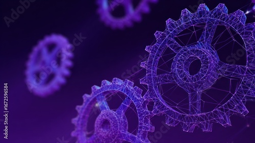 Abstract gears in motion (2)