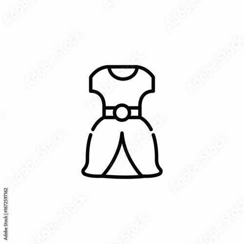 woman dress icon sign vector