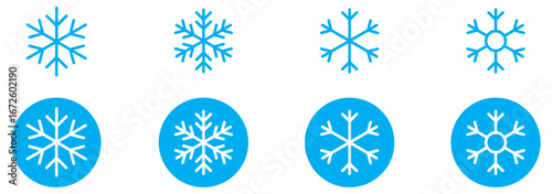 Snowflake set, snow flakes, particle, ice, winter, christmas, crystal