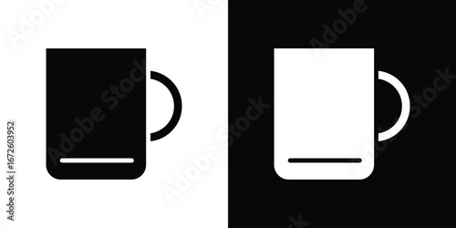 Mug icon design vector collection. flat icons.