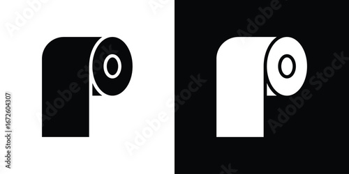 Toilet Paper icon design vector collection. flat icons.