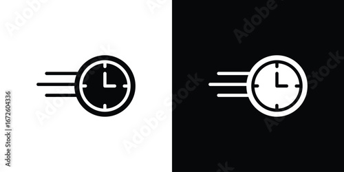 Time fast icon design vector collection. flat icons.