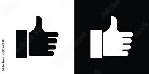 Thumb icon design vector collection. flat icons.