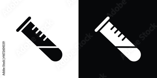 Test tube icon design vector collection. flat icons.