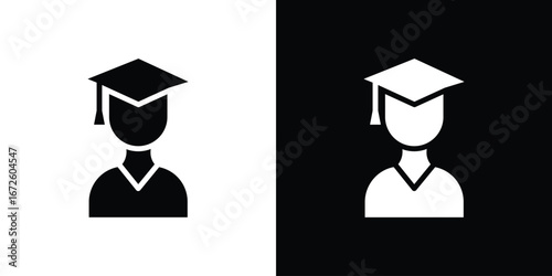 Student icon design vector collection. flat icons.