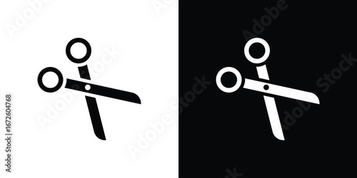 Scissor icon design vector collection. flat icons.