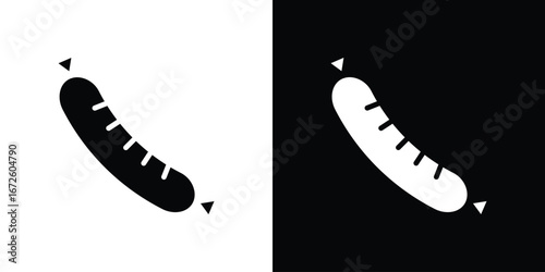 Sausage icon design vector collection. flat icons.