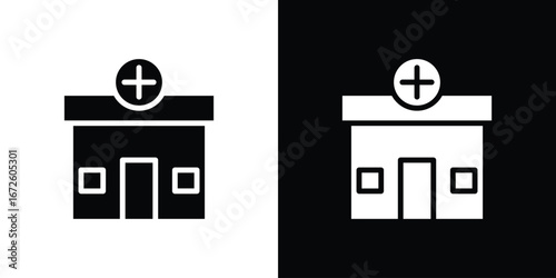 Pharmacy icon design vector collection. flat icons.