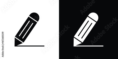 Pencil icon design vector collection. flat icons.