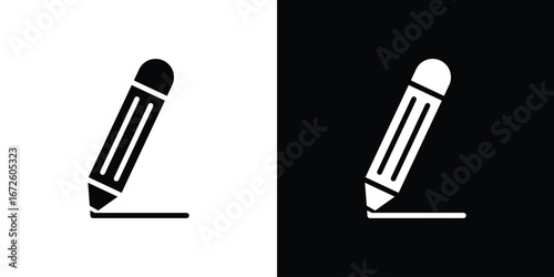 Pencil icon design vector collection. flat icons.