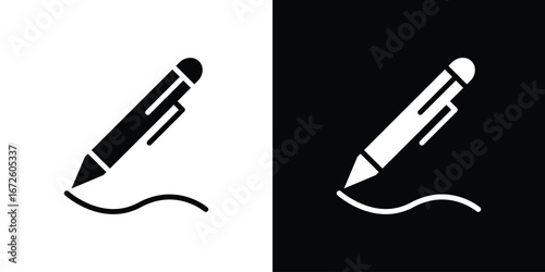 Pen icon design vector collection. flat icons.