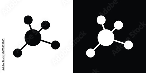 Particle icon design vector collection. flat icons.