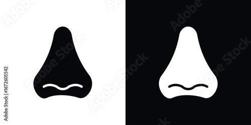 Nose icon design vector collection. flat icons.