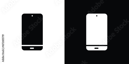 Mobile icon design vector collection. flat icons.