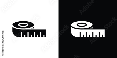 Meter tape icon design vector collection. flat icons.