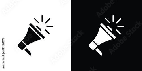 Megaphone icon design vector collection. flat icons.
