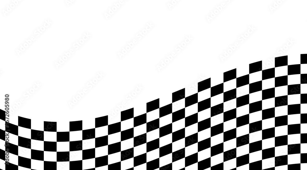 Fototapeta premium Race flag logo icon in modern, simple design. Vector illustration template for motorsport, automotive, and racing branding projects.