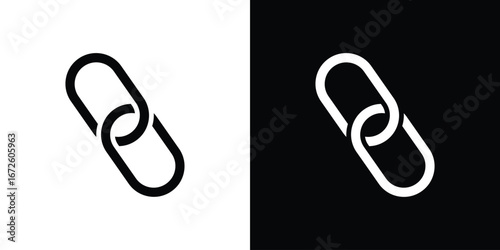 Link icon design vector collection. flat icons.