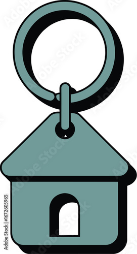 House Keyring, Home Sweet Home Keychain, Real Estate Key Chain, New Home Keyring, Property Keyring Icon