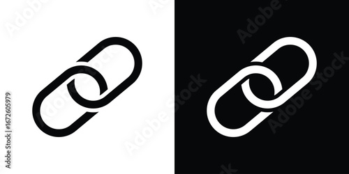 Link icon design vector collection. flat icons.