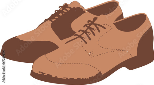 Brown Leather Shoes, Classic Men's Oxfords, Stylish Formal Footwear, Elegant Brown Dress Shoes, Vintage-Style Lace-Up Shoes