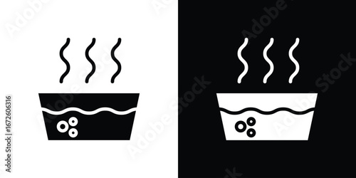 Hot Water icon design vector collection. flat icons.