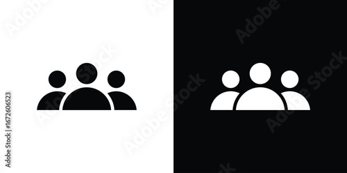 Group icon design vector collection. flat icons.